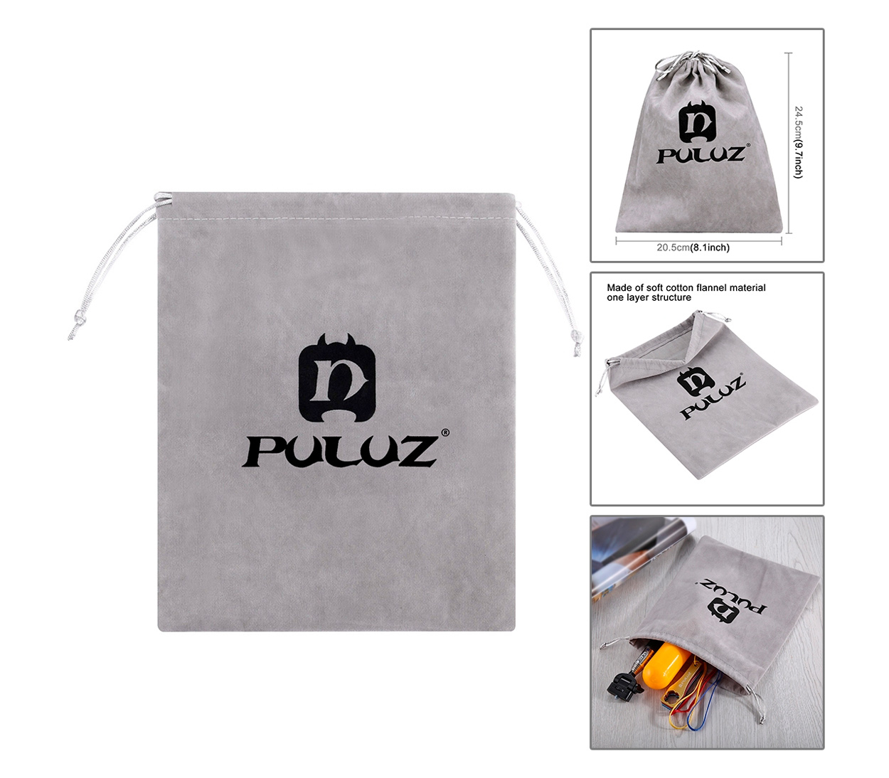 Комплект аксессуаров Puluz PKT10 Accessories Combo Kit 45 в 1 для экшн-камер, в кейсе