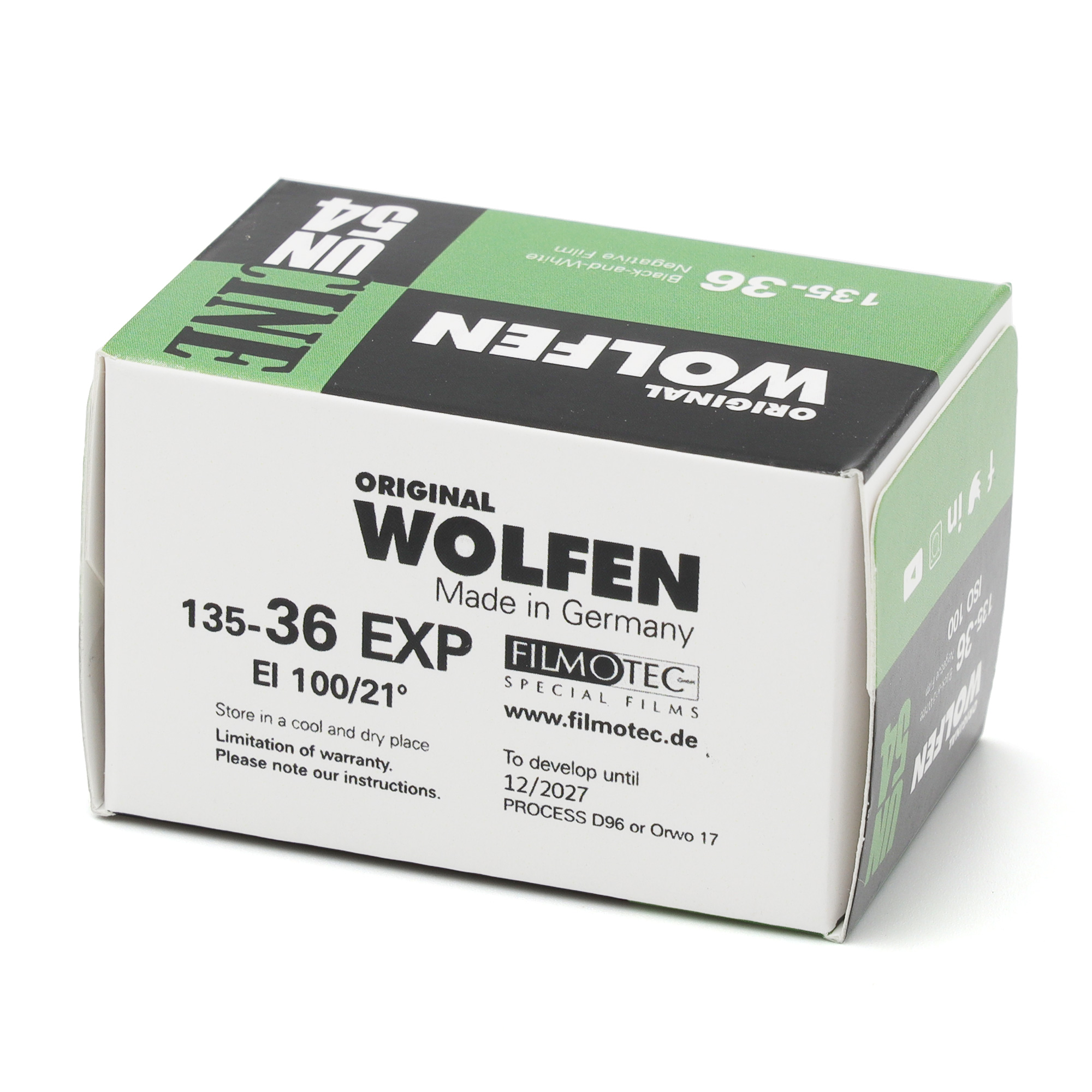 Фотопленка ORWO WOLFEN UN54, ISO 100, 135 формат, 36 кадров
