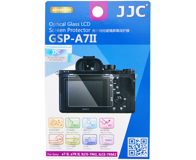 Защитное стекло JJC для Sony ZV-1/FX3/A9/A9 II/A7C/A7 II/A7 III/A7R II/A7R III/A7R