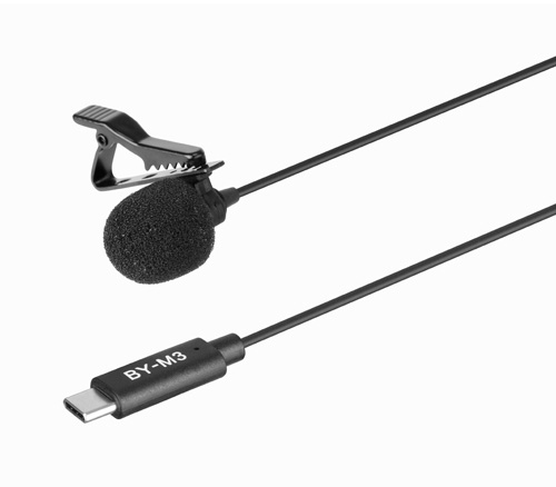 Микрофон Boya BY-M3, петличный, всенаправленный, USB Type-C (уцененный)
