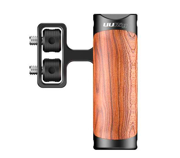 Ручка Ulanzi UURig R075 Universal Wooden Side, боковая, деревянная, на 2 винта 1/4" (уцененный)