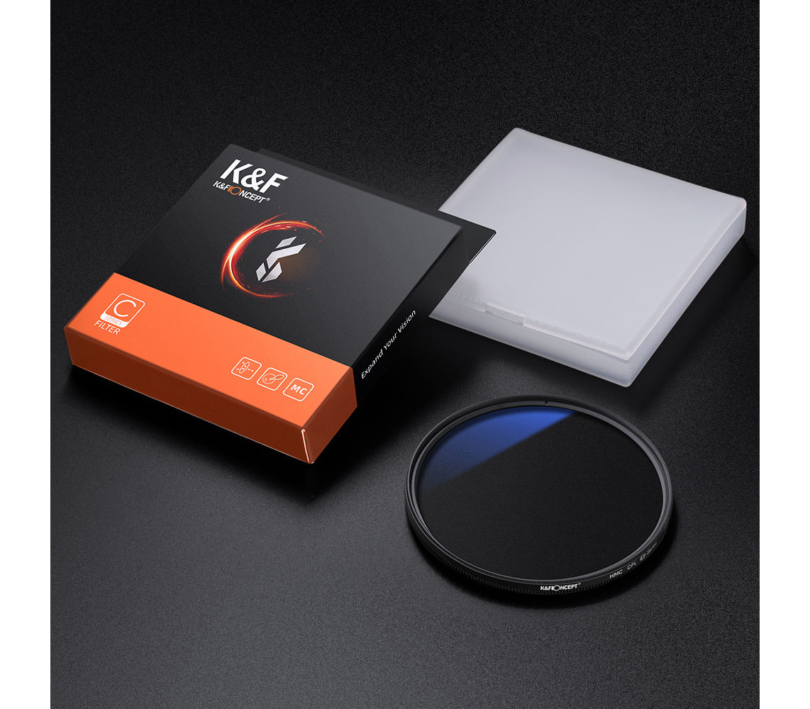 Светофильтр K&F Concept KU12 Classic Series HMC CPL, Blue Coated, 67 мм