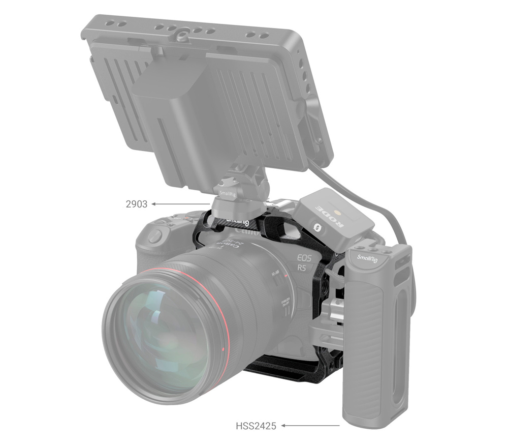 Клетка SmallRig 3656 “Black Mamba“ Half Cage для EOS R5 / R6