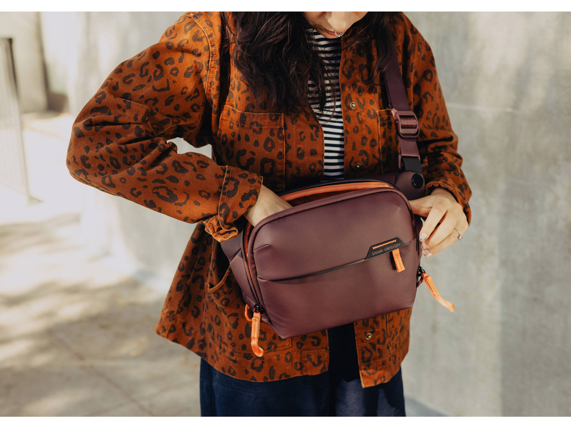 Сумка Peak Design The Everyday Sling 3L, цвет Eclipse, бордо