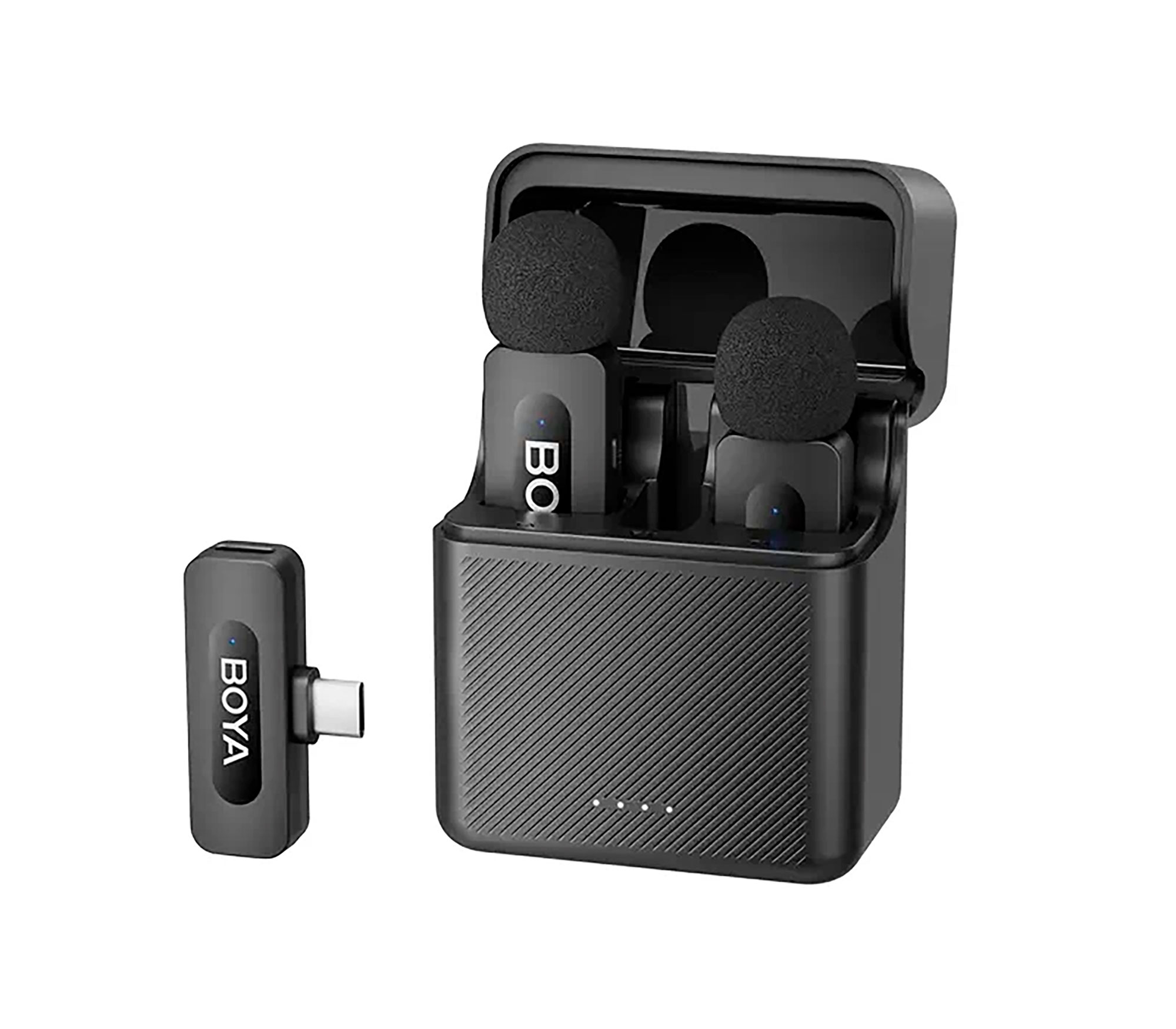 Беспроводная система Boya BY-V30, 2,4ГГц, TX+TX+RX, USB-C, с кейсом