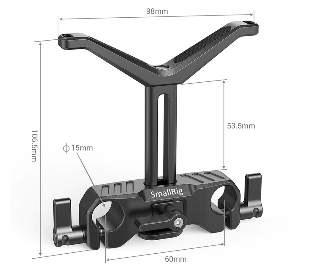 Поддержка объектива SmallRig BSL2681 для 2 направляющих 15 мм LWS