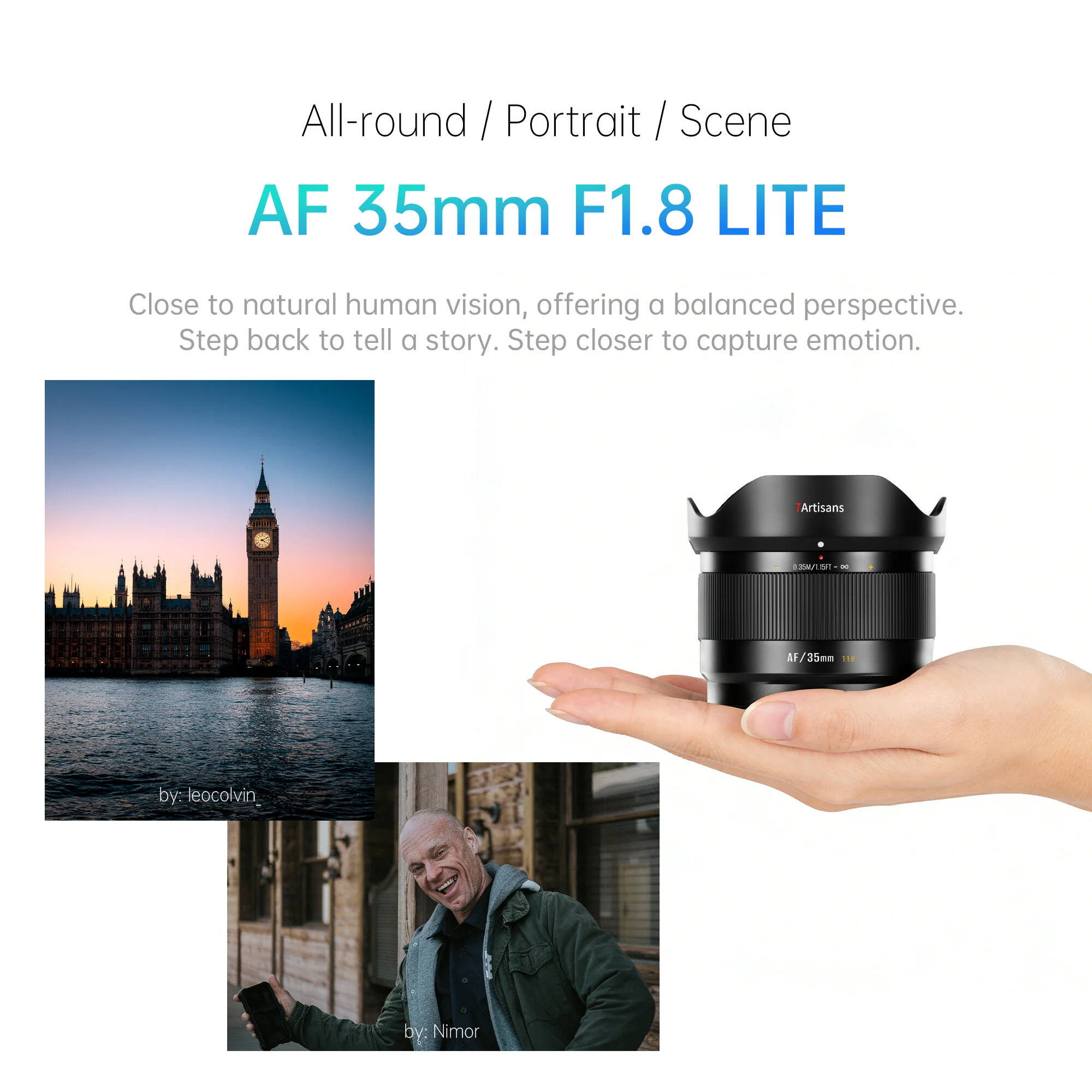 Объектив 7Artisans AF 35mm f/1.8 Lite для Sony E (APS-C)
