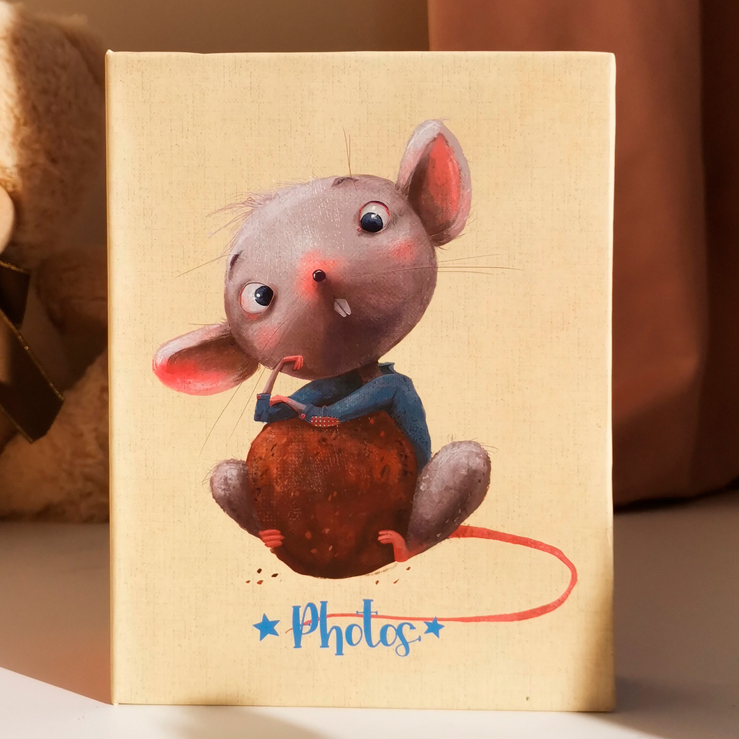 Фотоальбом Полином 10х15 см 100 фото - «Mice and bunny» Мышка