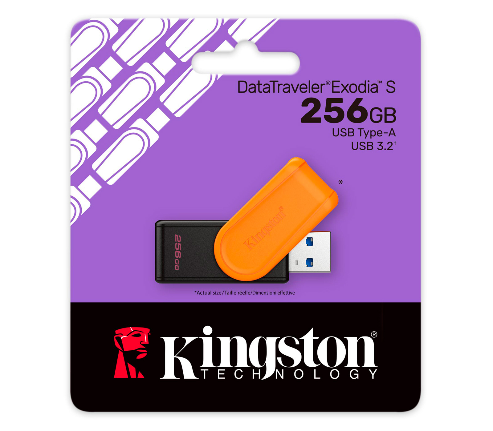 Накопитель Kingston USB 3.2 256GB DataTraveler Exodia S