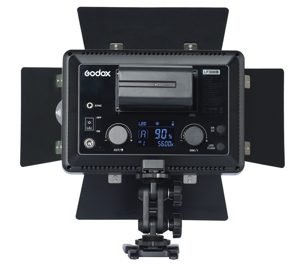 Осветитель Godox LF308BI, светодиодный, 3300-5600К, 18 Вт, функция вспышки