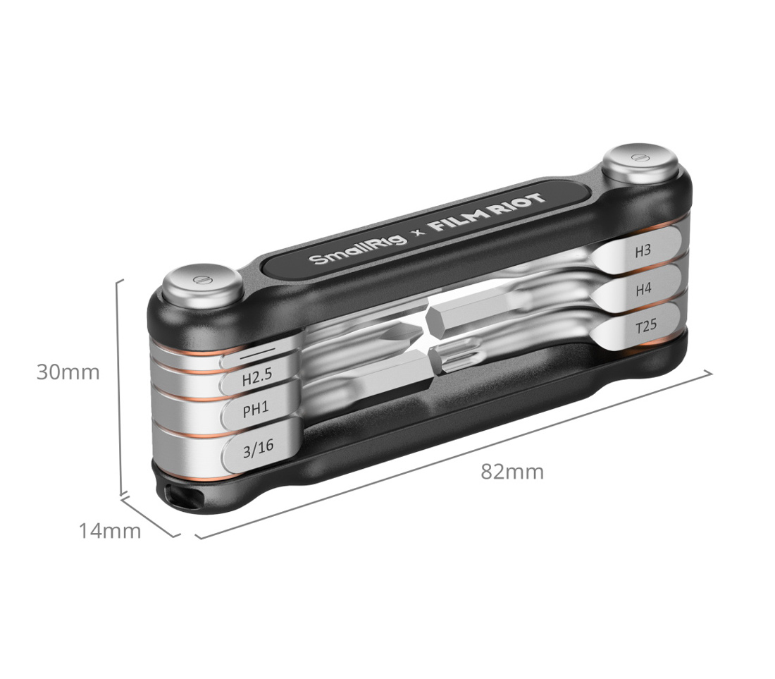 Мультитул SmallRig x Film Riot 4374 7-in-1 Folding Wrench Set, черный