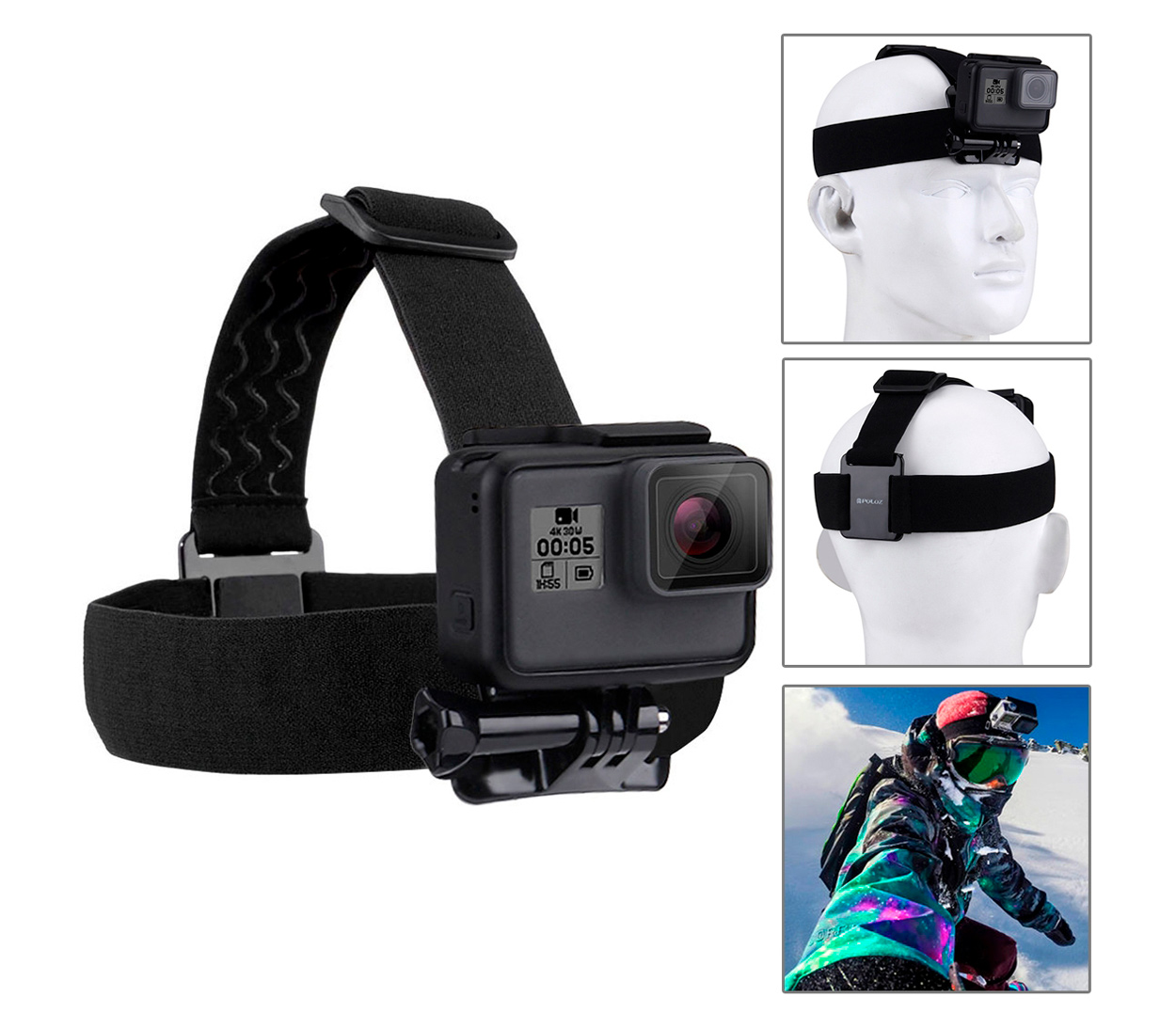 Комплект аксессуаров Puluz PKT10 Accessories Combo Kit 45 в 1 для экшн-камер, в кейсе