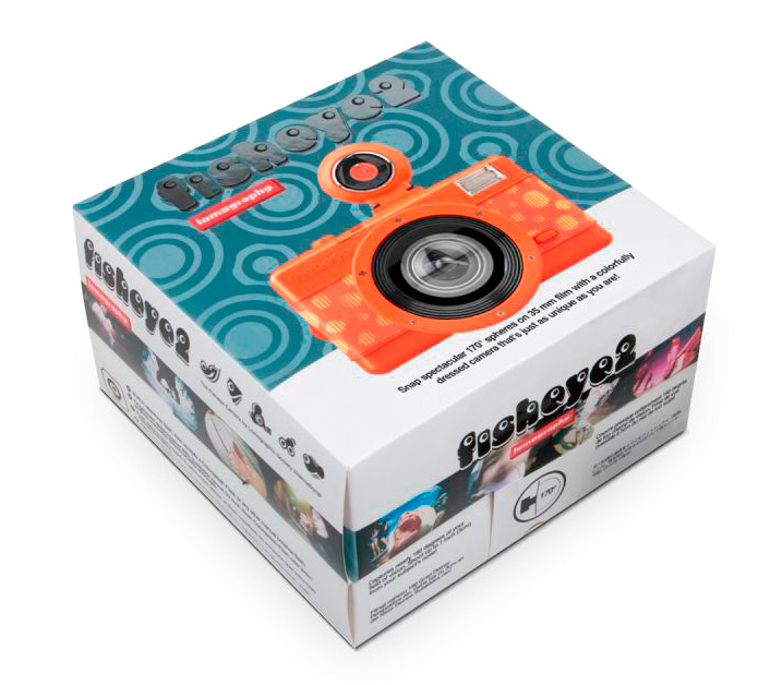 Пленочный фотоаппарат Lomography Fisheye2 Camera Papaya Pop (уцененный)