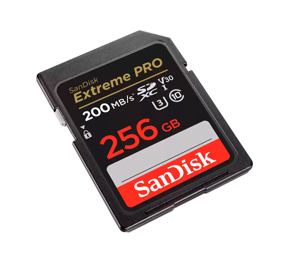 Карта памяти SanDisk SDXC 256GB Extreme Pro UHS-I V30 U3 200/140 Mb/s (уцененный)