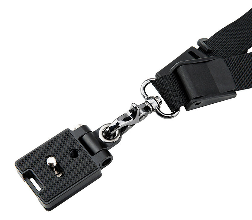 Ремень JJC NS-PRO1M, плечевой, с площадкой Arca-Swiss, микрофибра, черный