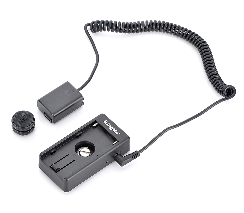 Адаптер питания Kingma DR-FW50 + площадка BM-F980D для батарей NP-F (уцененный)