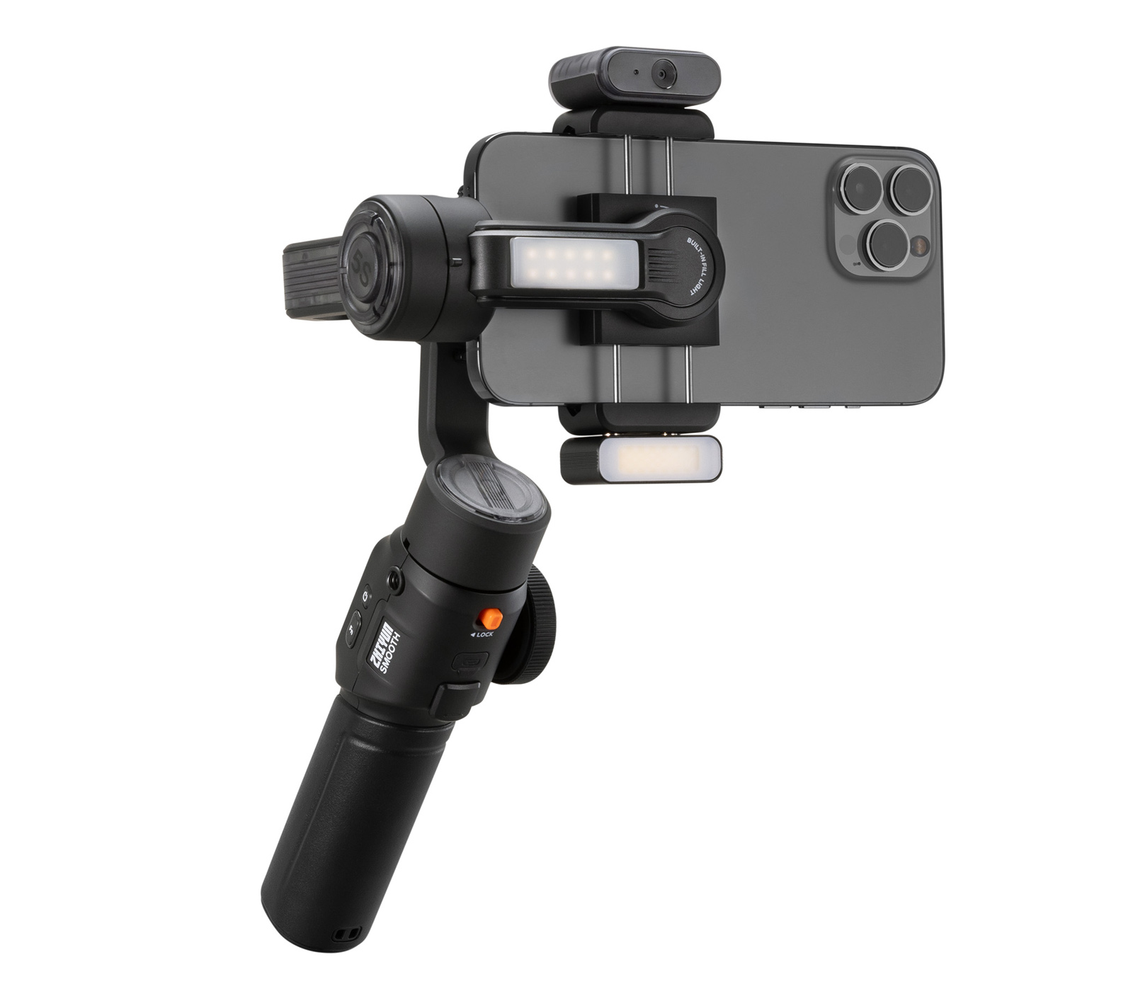 Стабилизатор Zhiyun Smooth 5S AI PRO, для смартфонов, с AI модулем и доп. светом