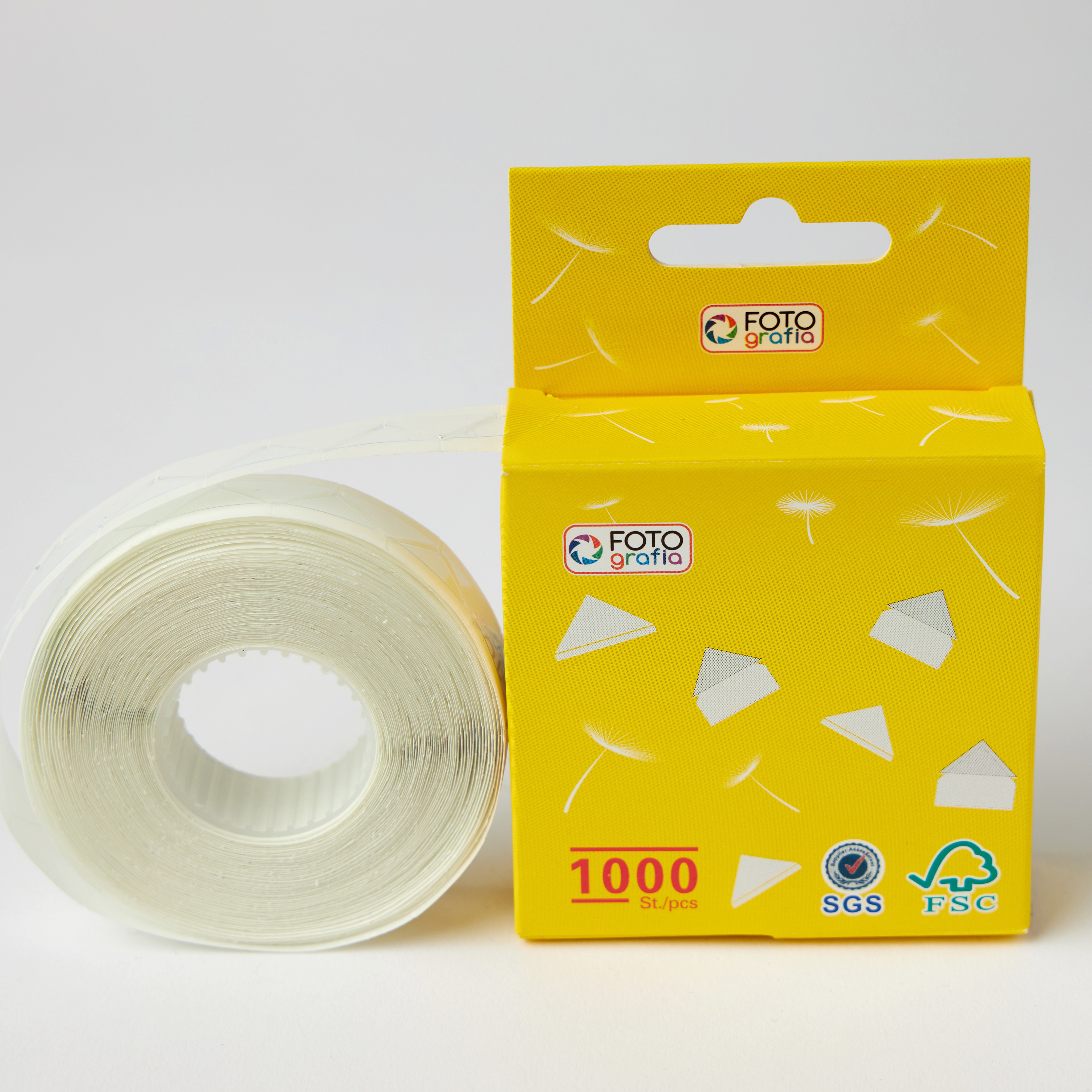 Клейкие уголки Fotografia прозрачные, 1000 шт.