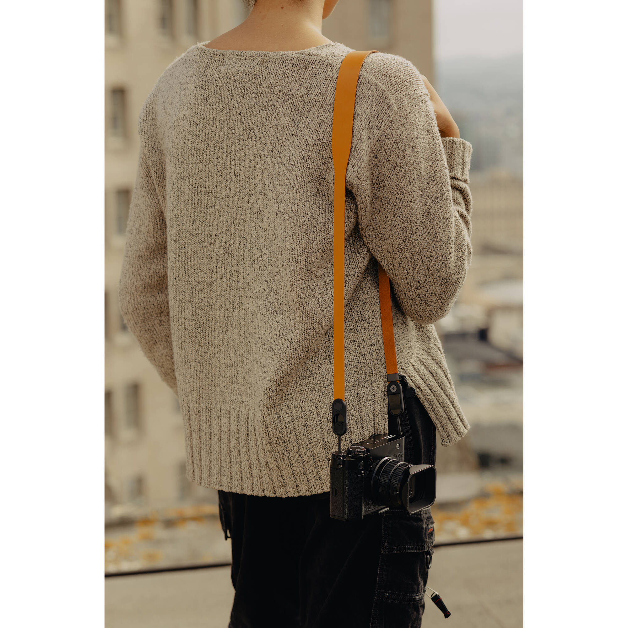 Ремень Peak Design Form Leather Standard Amber, янтарный