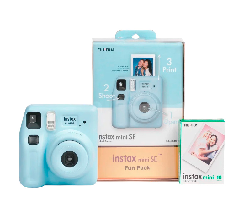 Фотоаппарат моментальной печати Fujifilm Instax MINI SE Fun Pack синий