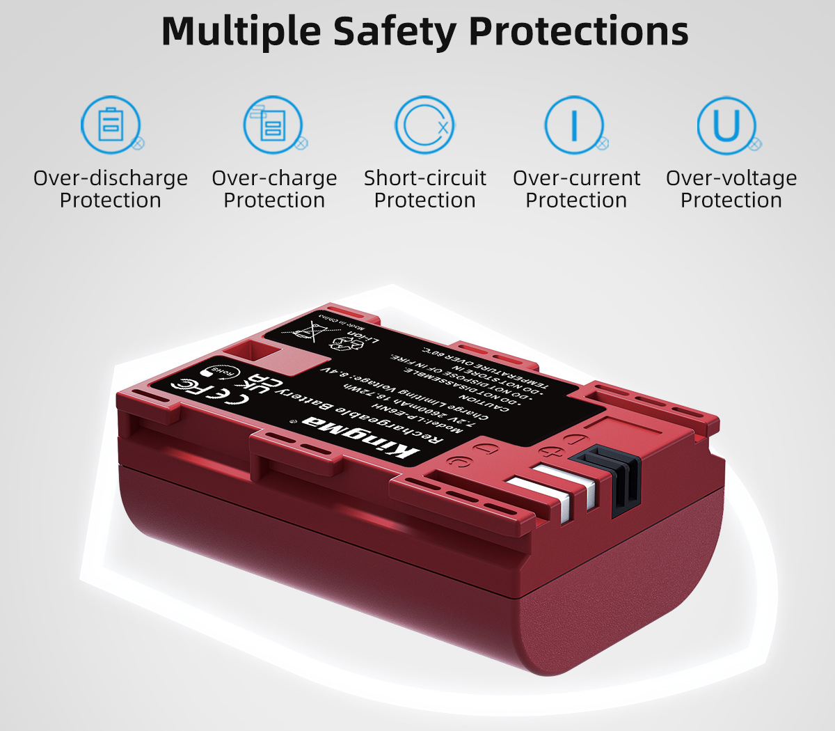 Аккумулятор Kingma LP-E6NH с защитным кейсом, 2600 мАч