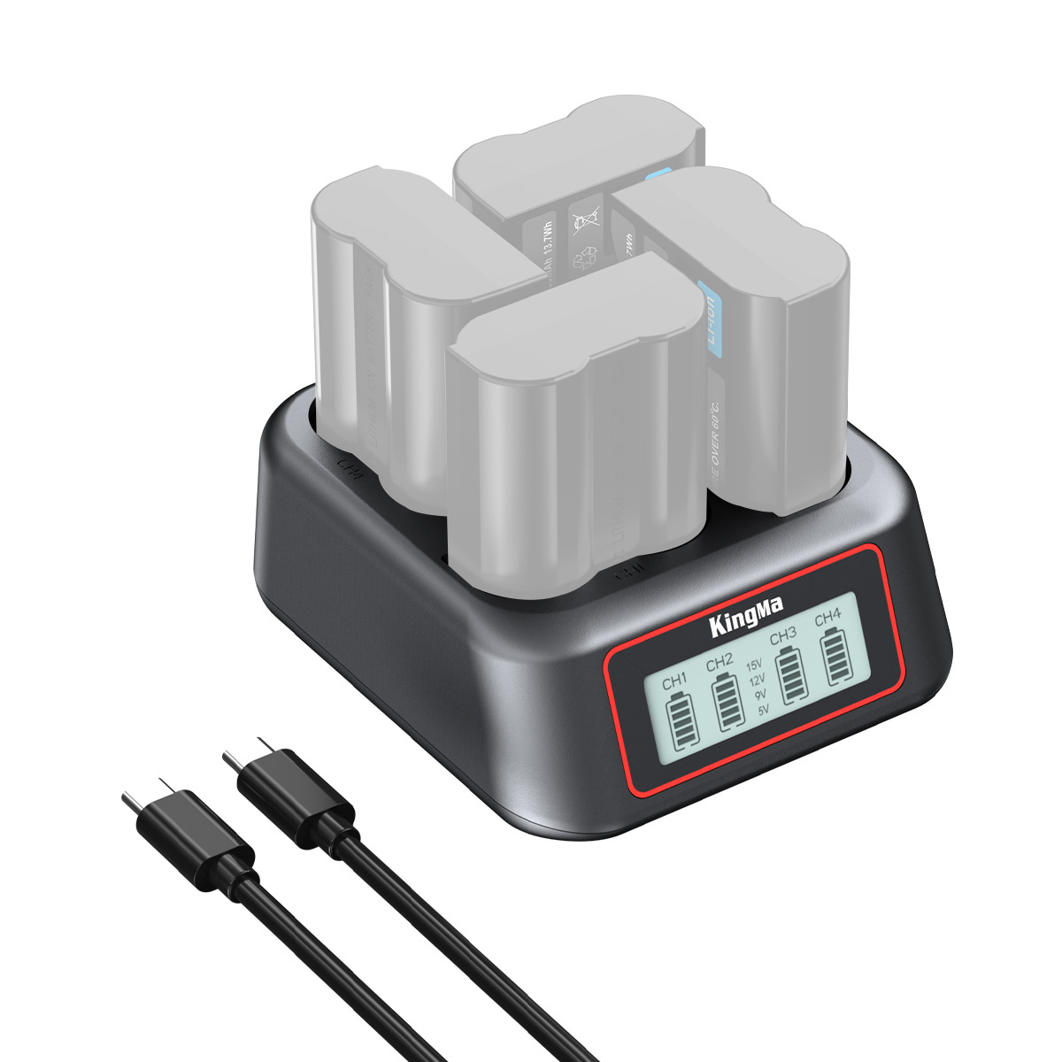 Зарядное устройство Kingma BM069-ENEL15 для 4х Nikon EN-EL15