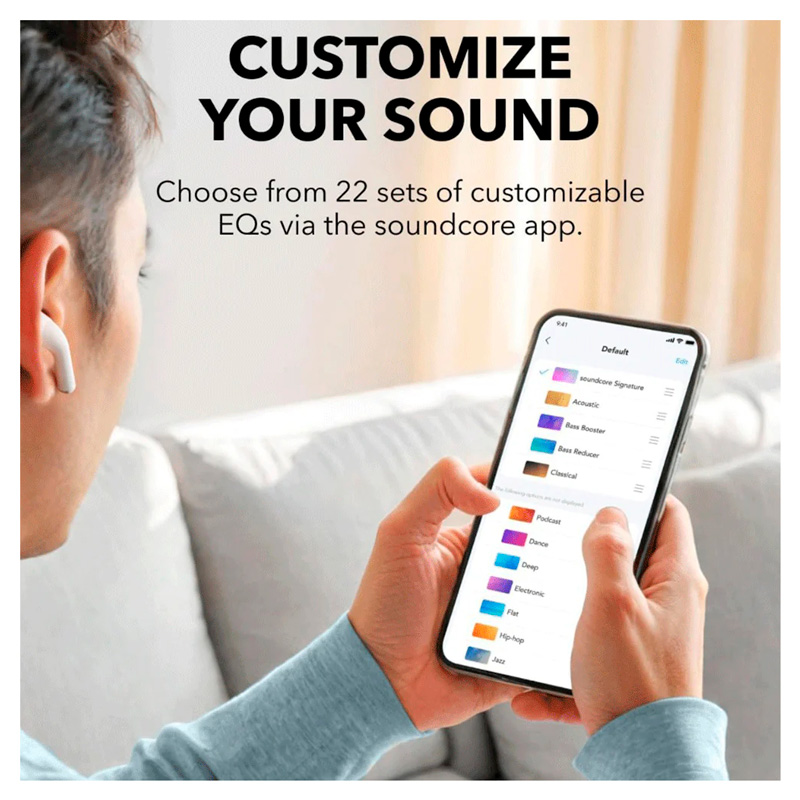 Беспроводные наушники Anker Soundcore K20i, открытого типа, белые