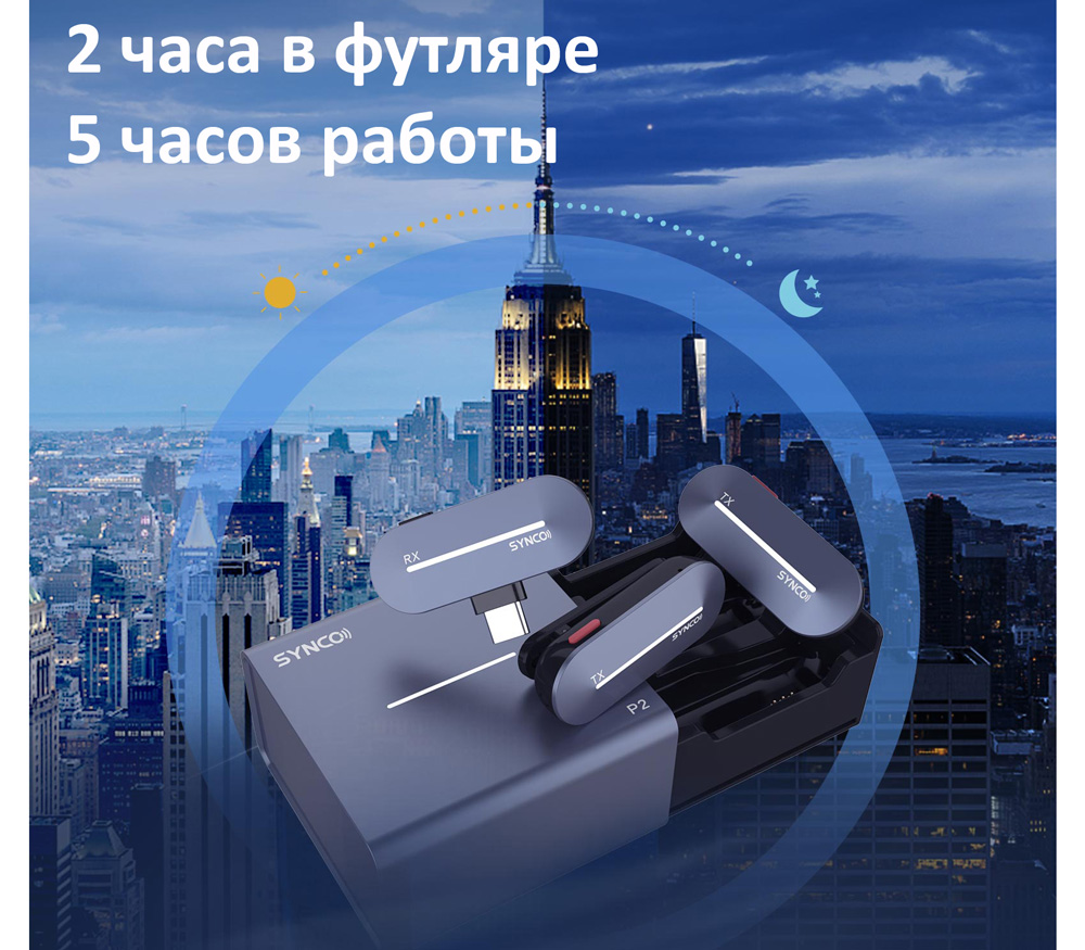 Беспроводная система Synco P2SL 2.4 ГГц, TX+TX+RX, футляр, разъем Lightning (уцененный)