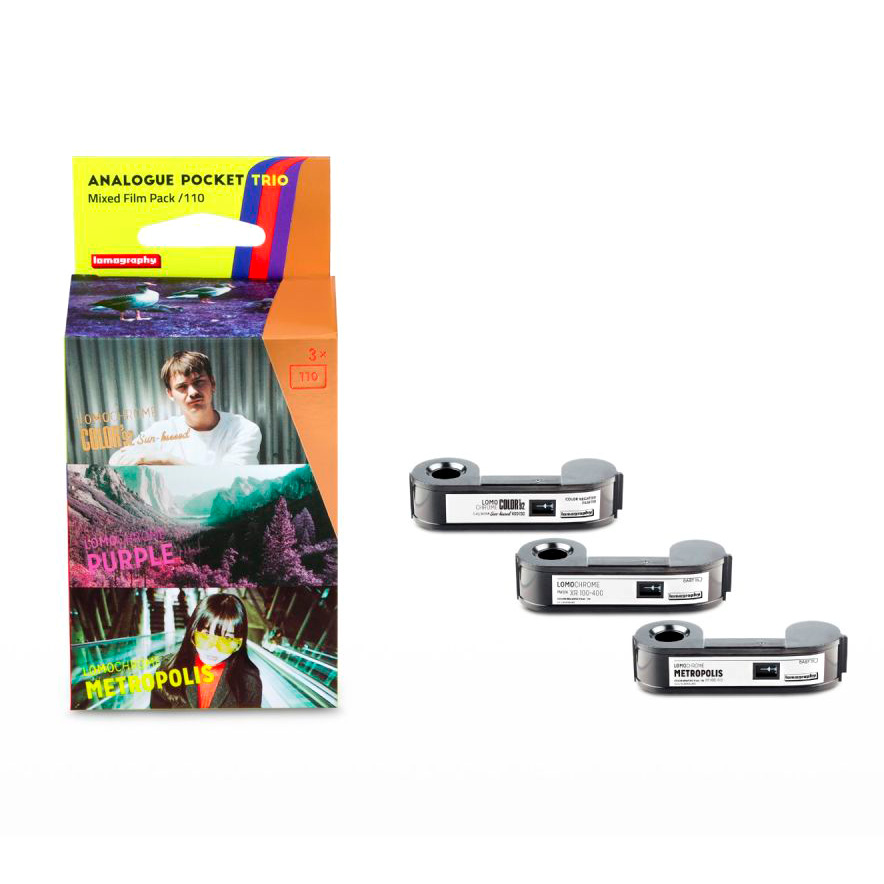 Фотопленка Lomography Analogue Pocket Trio, 3х 24 кадра, 110 формат