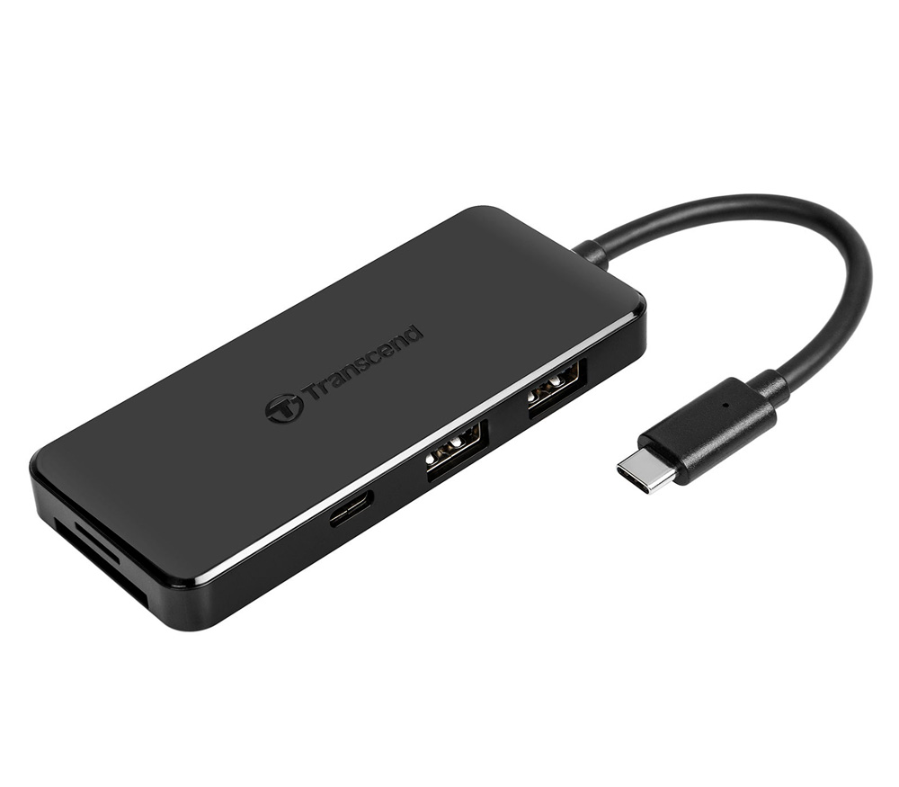 Карт-ридер и USB хаб Transcend TS-HUB5C USB 3.1 Gen 2, SD UHS-II, misroSD UHS-I