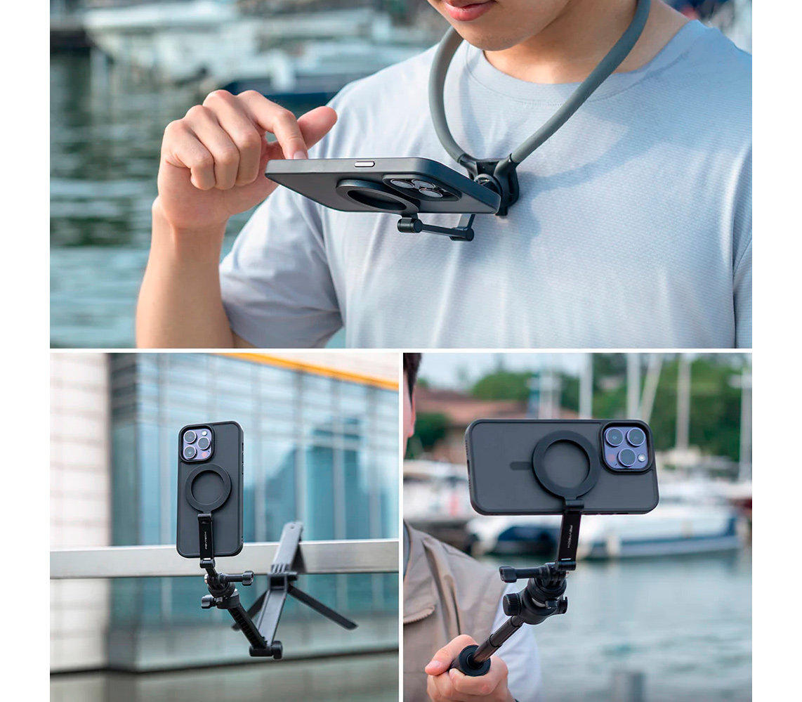 Нашейное крепление PGYTECH CapLock Magnetic Smartphone Neck Mount, для смартфонов и экшен-камер