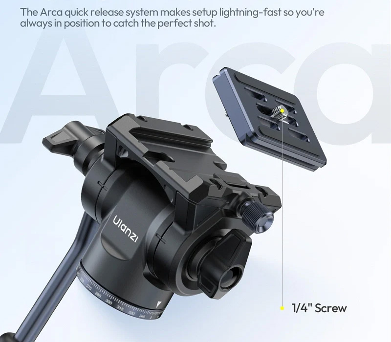 Штатив Ulanzi Ombra Video II XINAG Tripod, c видеоголовой, черный