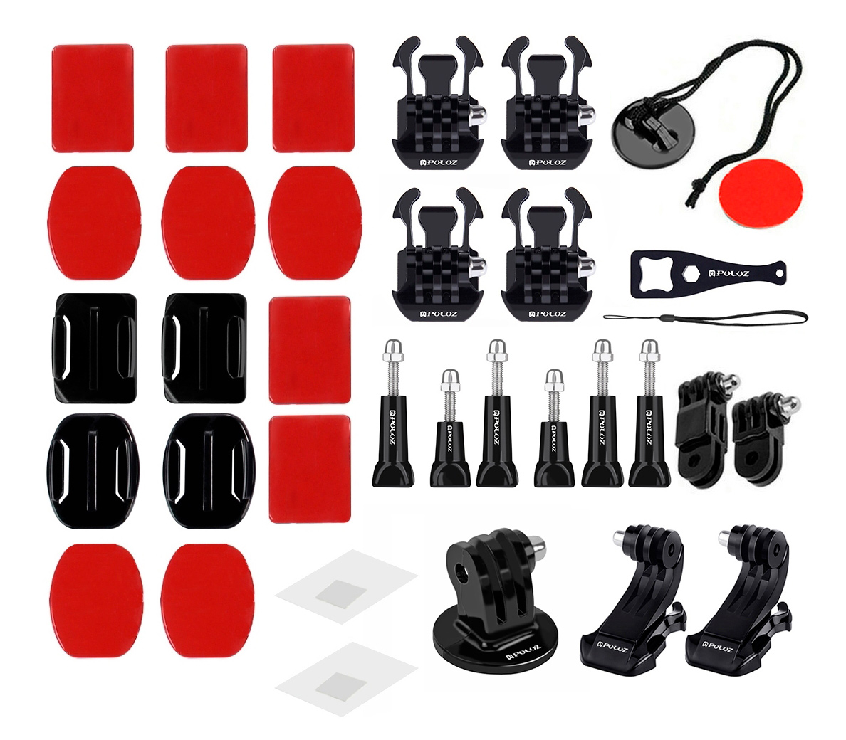 Комплект аксессуаров Puluz PKT10 Accessories Combo Kit 45 в 1 для экшн-камер, в кейсе