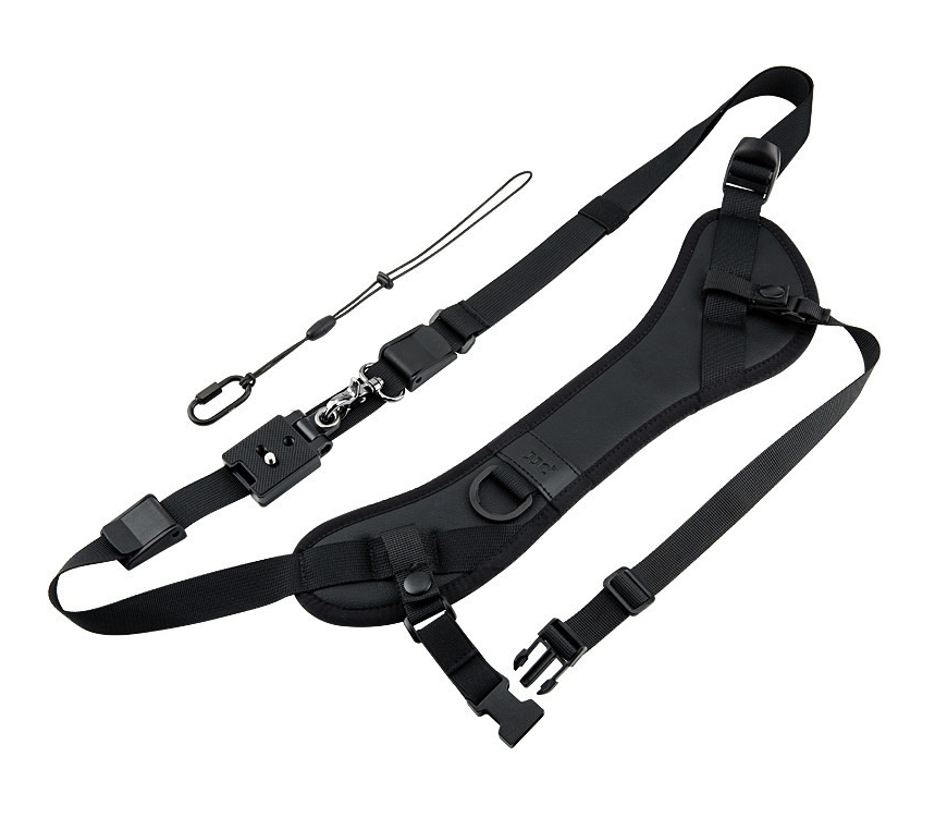 Ремень JJC NS-PRO1M, плечевой, с площадкой Arca-Swiss, микрофибра, черный