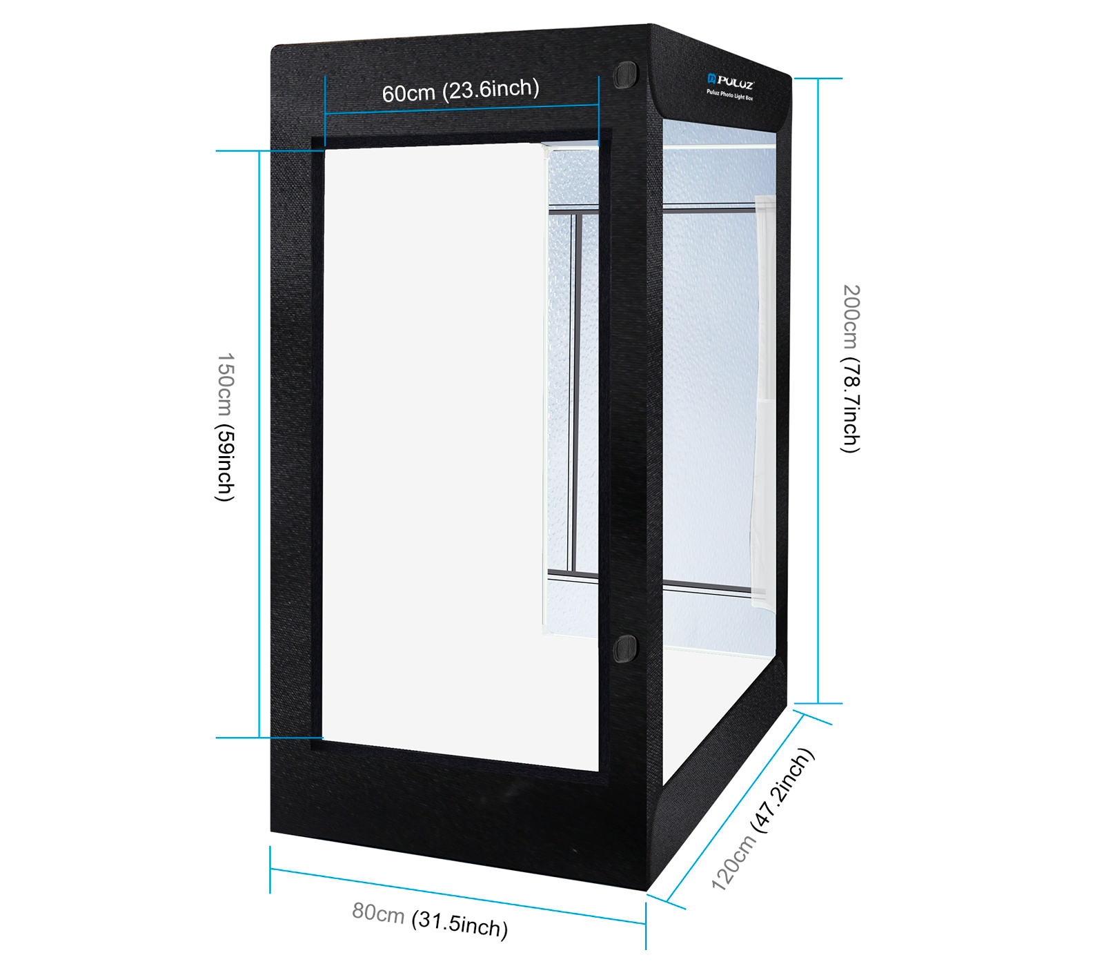 Портативная студия-бокс Puluz PU5210 240W Photo Light Studio Box, 200х120х80 см