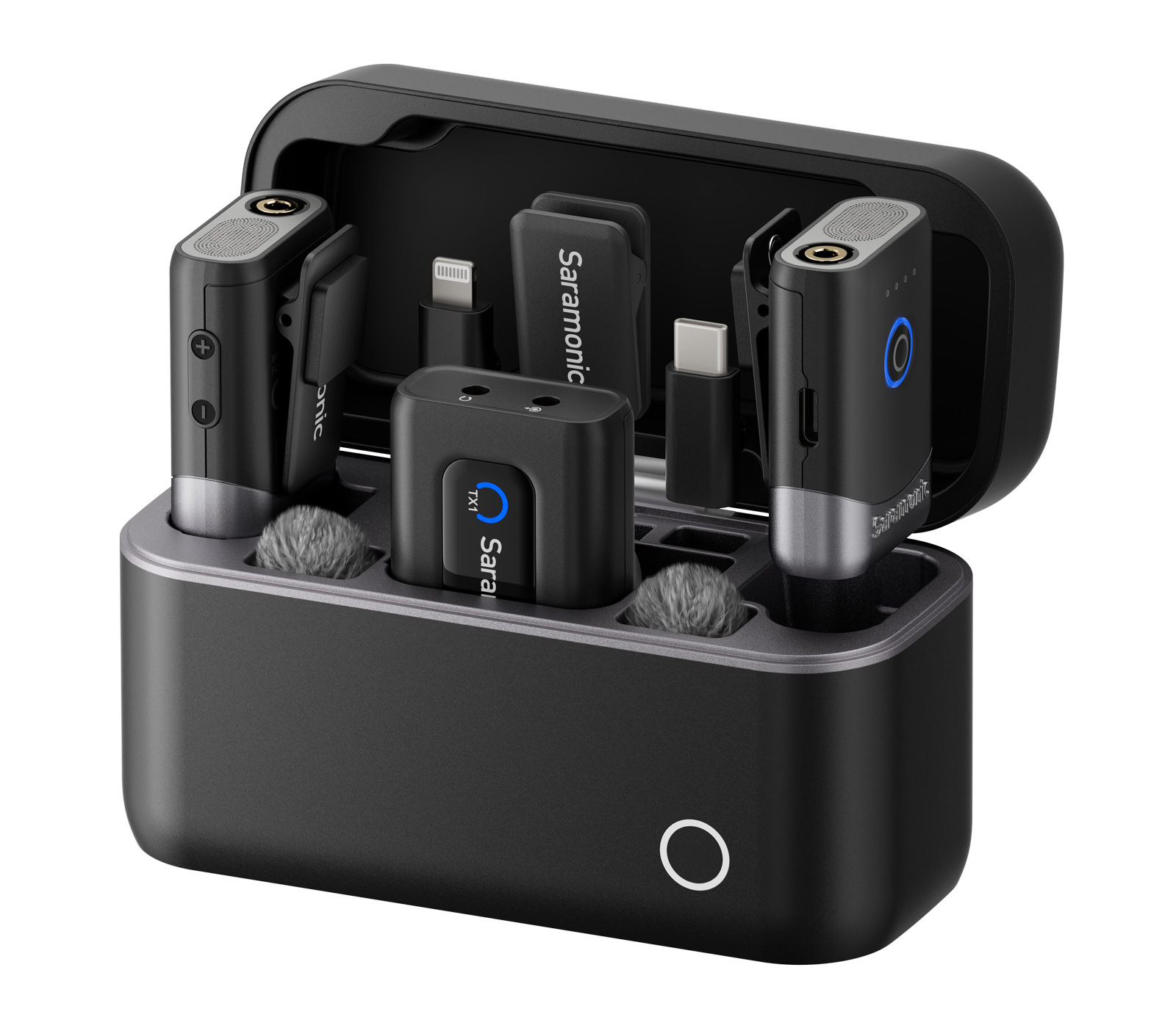 Беспроводная система Saramonic Mix, 2 микрофона, USB-C / Lightning / 3.5 мм, кейс
