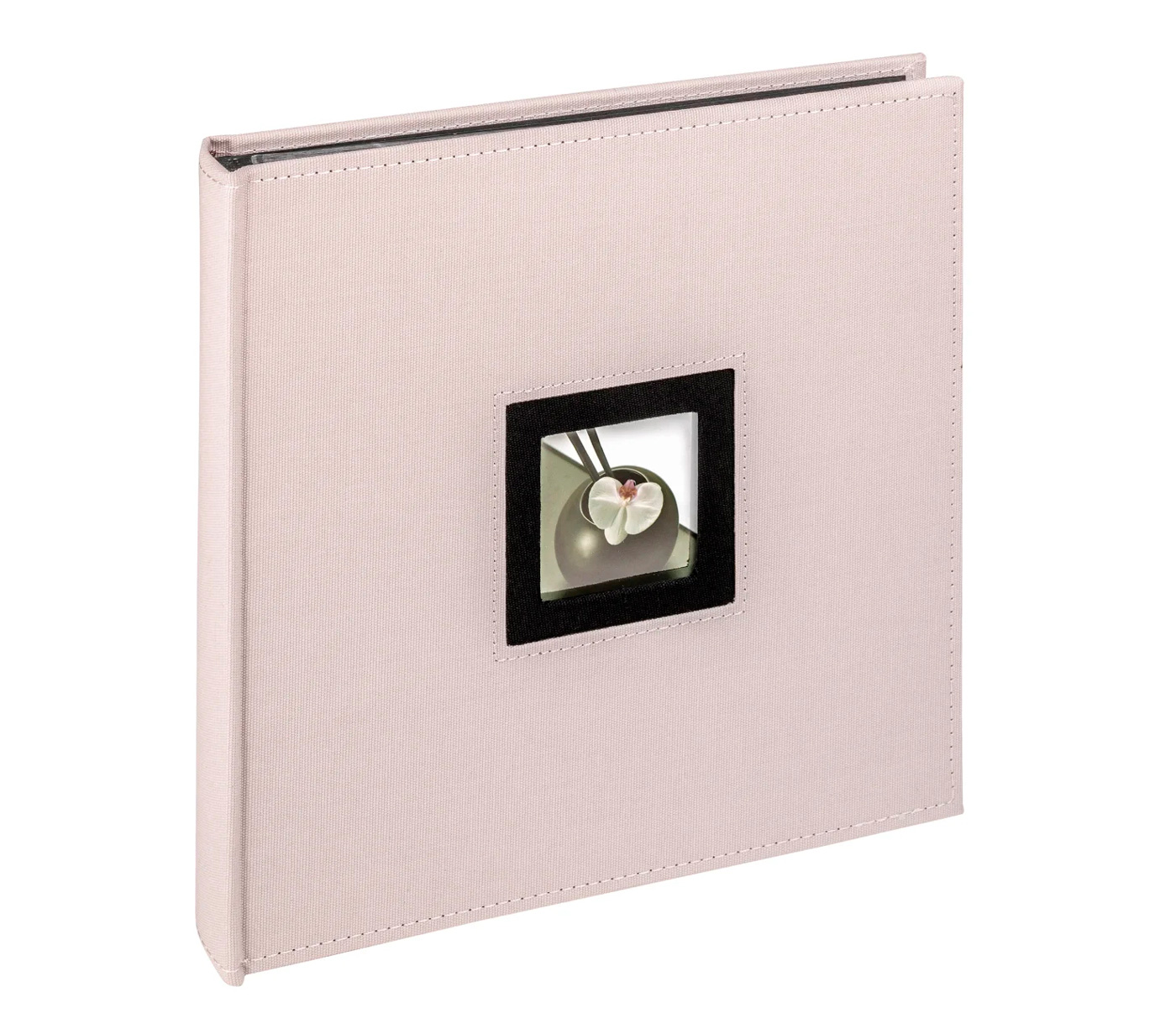 Фотоальбом Walther 26x25 см, 50 черных страниц, «B&W», бежево-серый