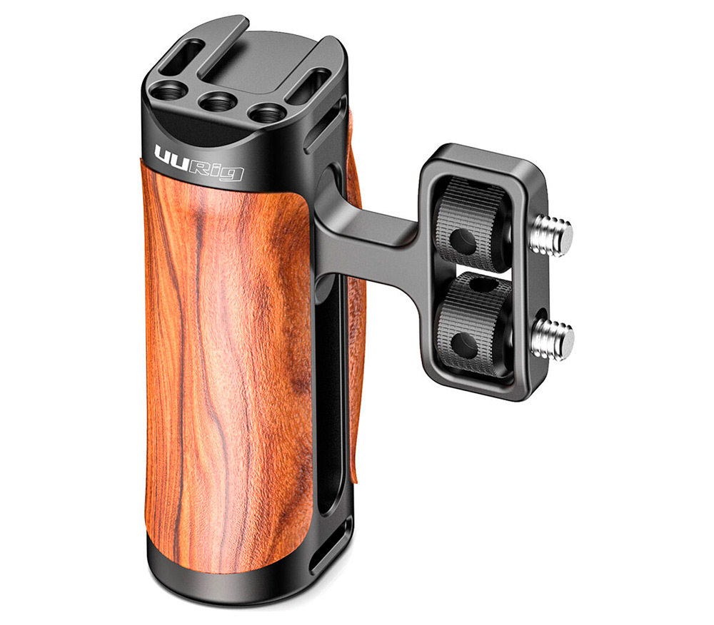 Ручка Ulanzi UURig R075 Universal Wooden Side, боковая, деревянная, на 2 винта 1/4" (уцененный)