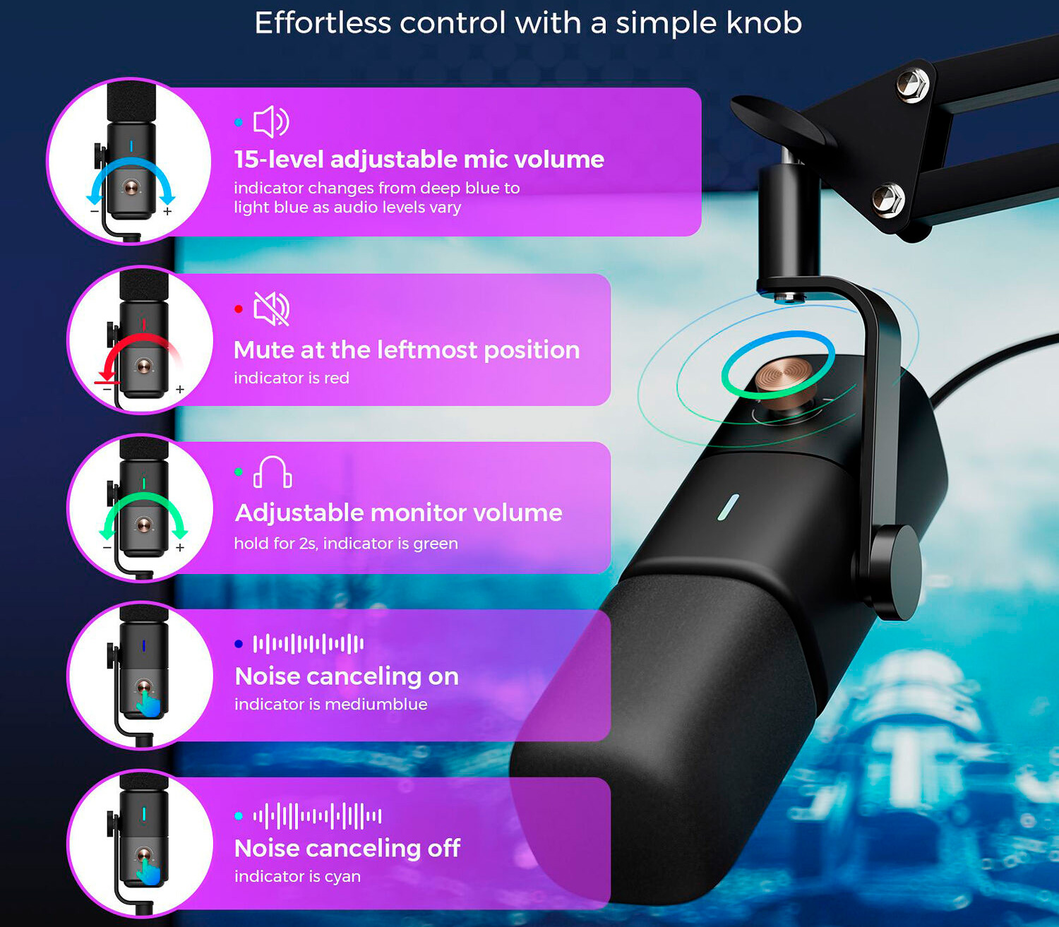 Микрофон Nearity NearStream AM10X-P, USB-C / XLR, с пантографом
