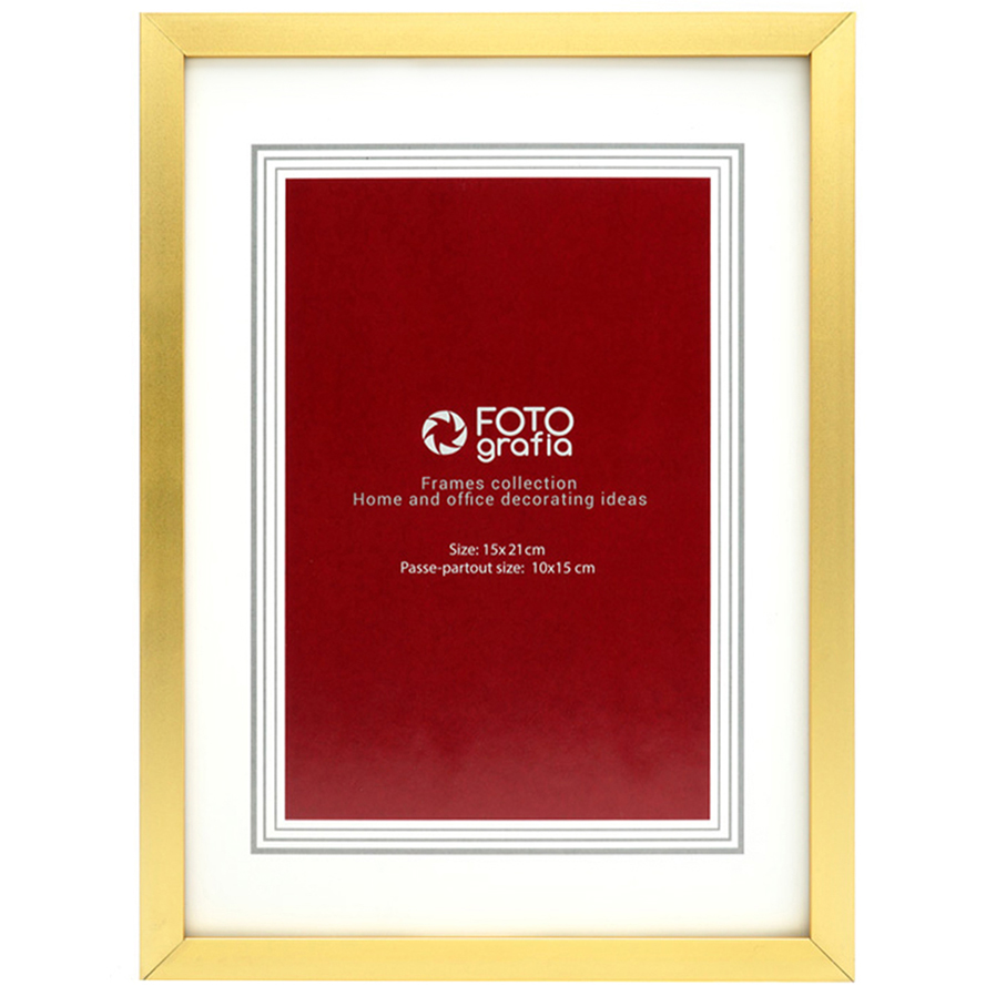 Фоторамка Fotografia 15x21 см, золотистая