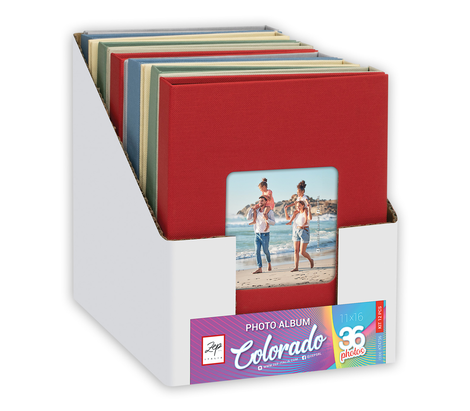 Фотоальбом ZEP Colorado, 10x15 см, 36 фото, в ассортименте
