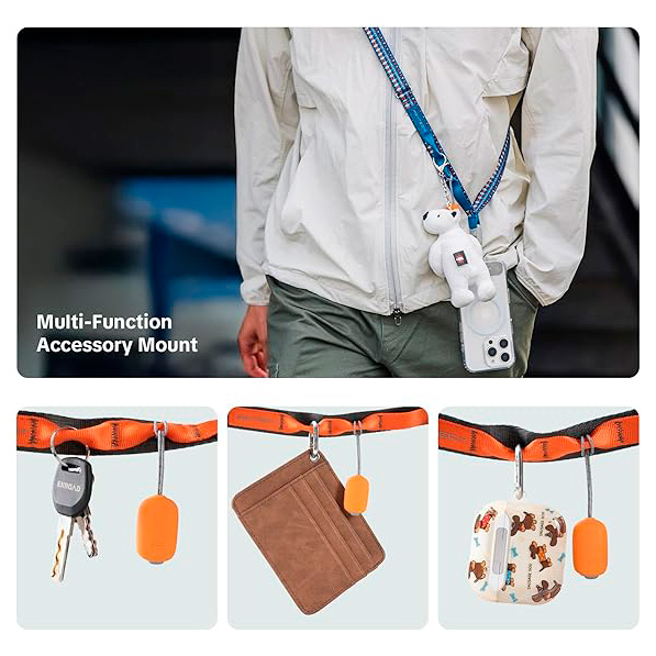 Ремень для смартфона PGYTECH LinkGo Phone Photography Strap Webbing Dual Mount, Misty Grey