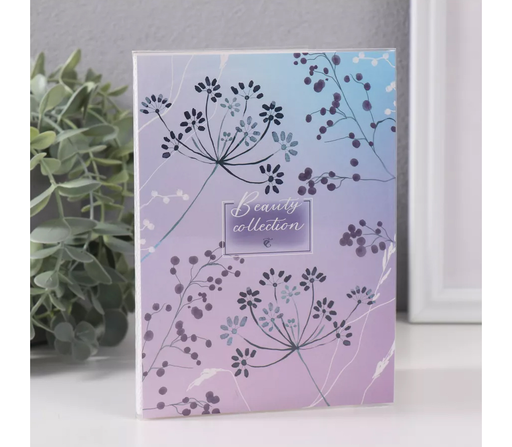 Фотоальбом Полином 10х15 см 36 фото, "Нежный паттерн сиреневый"