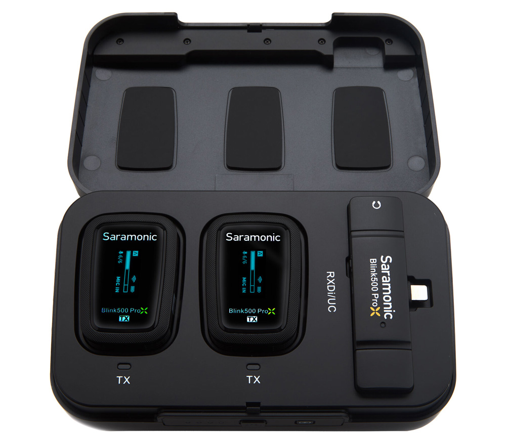 Беспроводная система Saramonic Blink500 ProX B4 (TX+TX+RXDI), 2.4 ГГц, Lightning