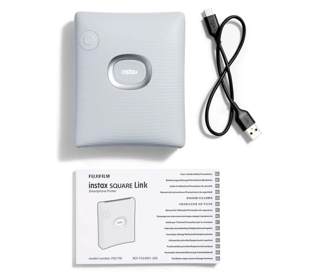 Фотопринтер Fujifilm Instax Square Link Ash White