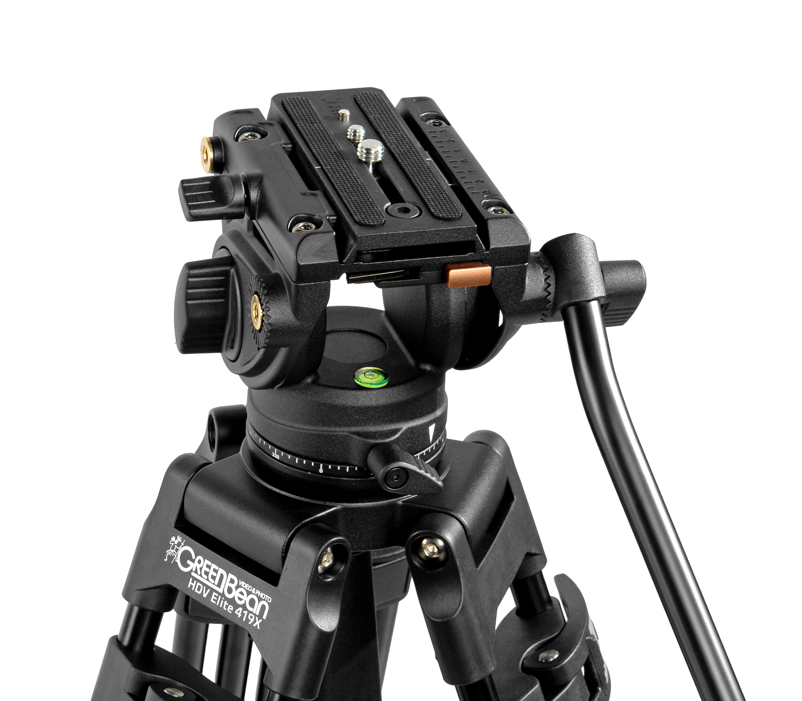 Штатив GreenBean HDV Elite 419X, с видеоголовкой, алюминий