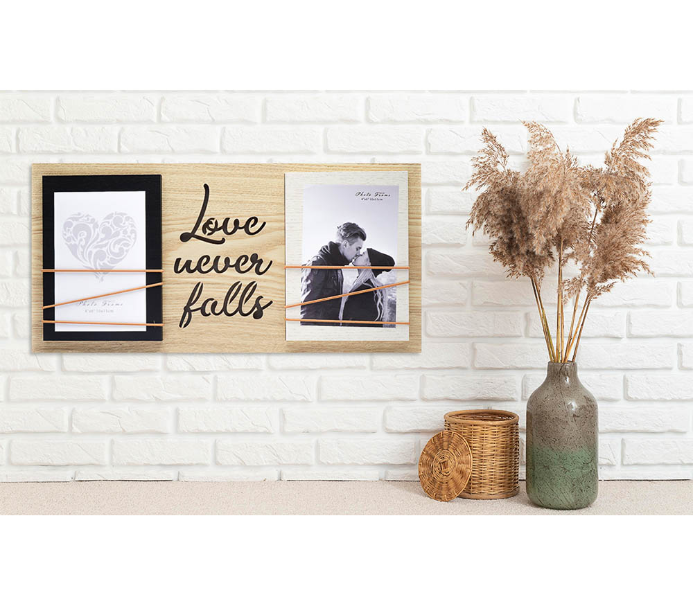 Фоторамка с подсветкой Fotografia на 2 фото 10x15 см, "Love never falls" (FFL-813)