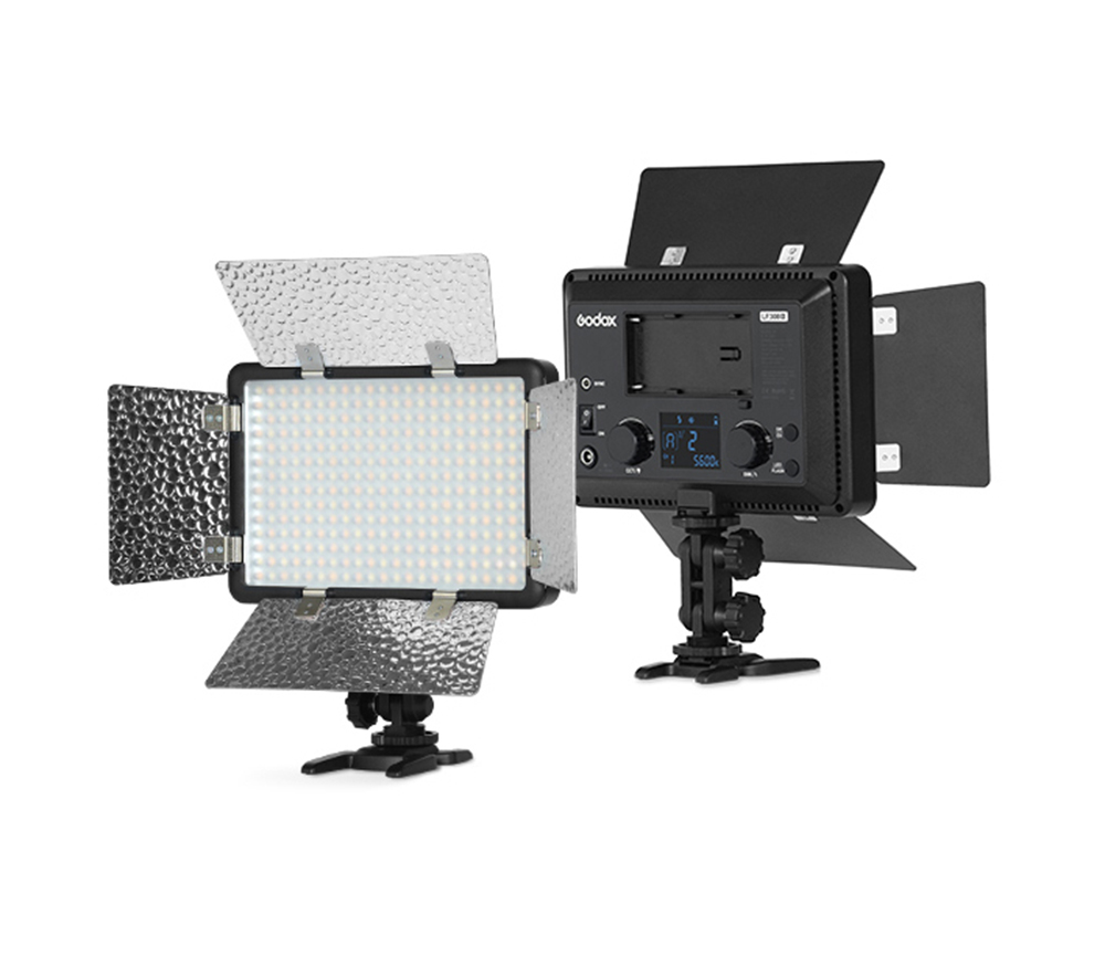Осветитель Godox LF308D, светодиодный, 18 Вт, 5600К, накамерный с функцией вспышки (без пульта)