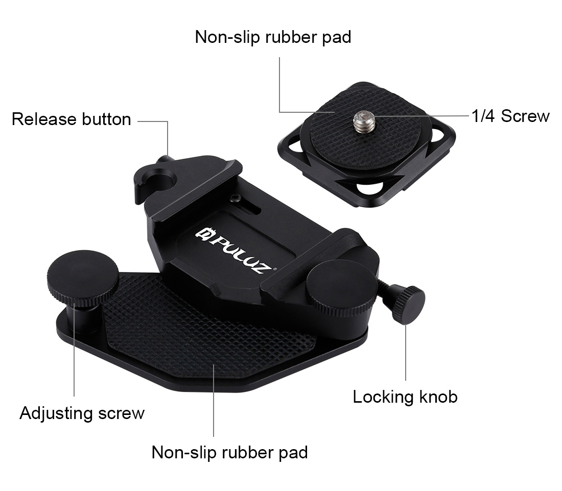 Крепление для камеры Puluz PU272B Capture Camera Clip, на ремень или лямку рюкзака