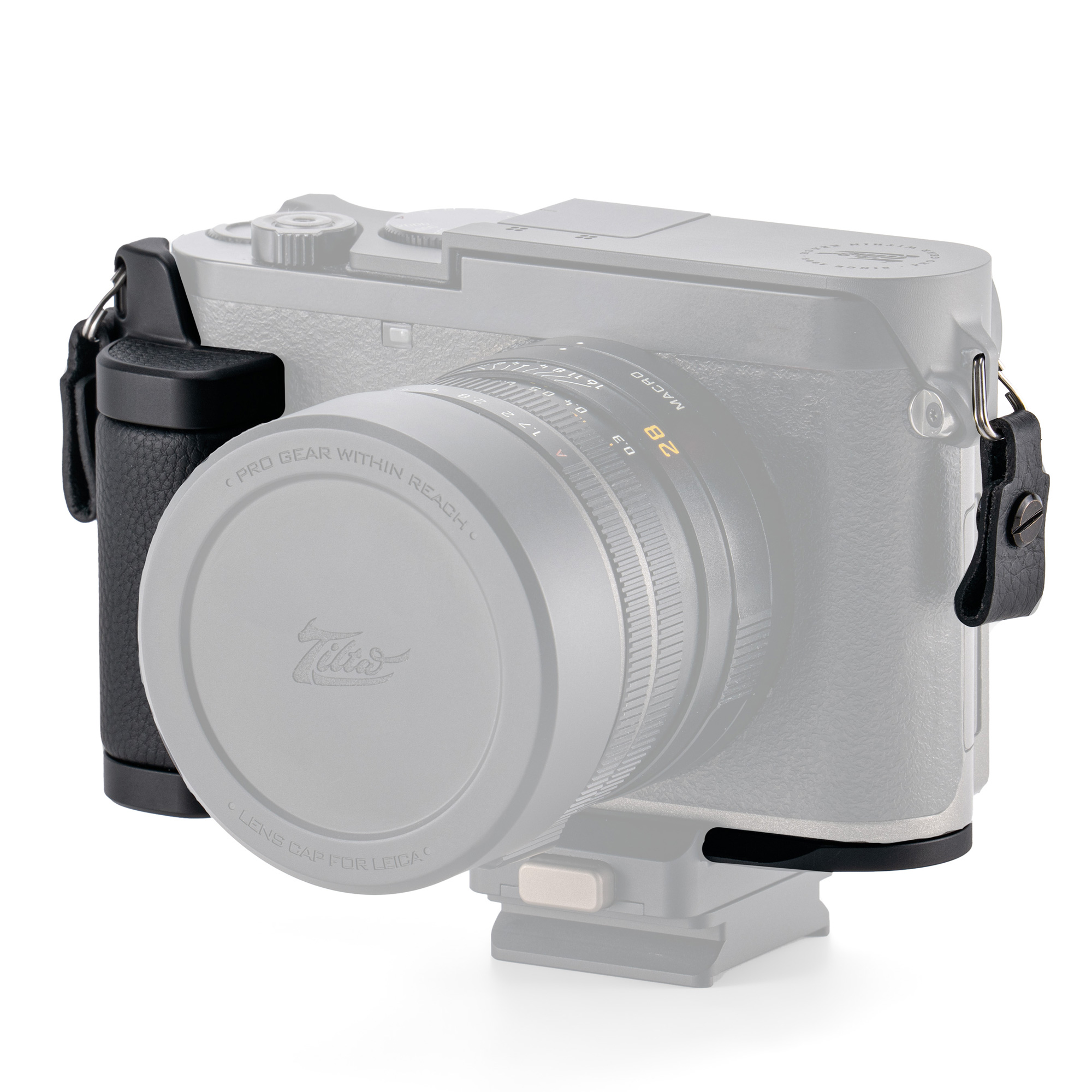 Рукоятка-хват Tilta Mounting Baseplate with Leather Grip для Leica Q3, черный